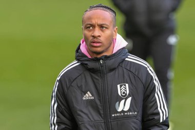 Bobby Reid #14 of Fulham arrives ahead of the Premier League match Newcastle United vs Fulham at St. James's Park, Newcastle, United Kingdom, 15th January 202