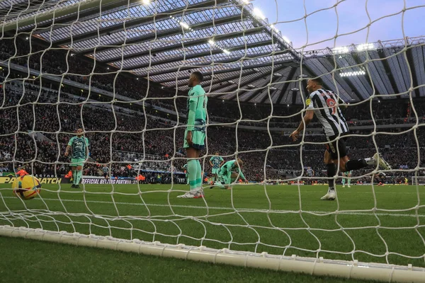 Callum Wilson Newcastle United Celebrates Alexander Isak Newcastle United Goal — Stock Fotó