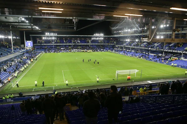Everton Fans Stay Protest Premier League Match Everton Southampton Goodison — Foto Stock