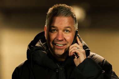 Peterborough United manager Darren Ferguson, taking charge of his first match after returning to the club for a fourth spell, beforethe Sky Bet League 1 match Port Vale vs Peterborough at Vale Park, Burslem, United Kingdom, 16th January 202