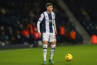 Taylor Gardner-Hickman #29 of West Bromwich Albion in action during the Emirates FA Cup Third Round Replay match West Bromwich Albion vs Chesterfield at The Hawthorns, West Bromwich, United Kingdom, 17th January 202