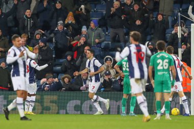 Tomas Rogi #7 of West Bromwich Albion celebrates his goal to make it 2-0 during the Emirates FA Cup Third Round Replay match West Bromwich Albion vs Chesterfield at The Hawthorns, West Bromwich, United Kingdom, 17th January 2023
