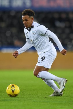Matthew Sorinola #29 of Swansea City during the Emirates FA Cup Third Round Replay match Swansea City vs Bristol City at Swansea.com Stadium, Swansea, United Kingdom, 17th January 202