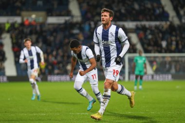 John Swift #19 of West Bromwich Albion celebrates his goal to make it 1-0 during the Emirates FA Cup Third Round Replay match West Bromwich Albion vs Chesterfield at The Hawthorns, West Bromwich, United Kingdom, 17th January 202