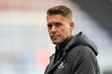 Rob Edwards Manager of Luton Town inspects the pitch before the Emirates FA Cup match Third Round Replay Wigan Athletic vs Luton Town at DW Stadium, Wigan, United Kingdom, 17th January 202