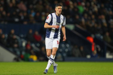 Martin Kelly #16 of West Bromwich Albion during the Emirates FA Cup Third Round Replay match West Bromwich Albion vs Chesterfield at The Hawthorns, West Bromwich, United Kingdom, 17th January 202