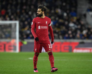 Mohamed Salah #11 of Liverpool during the Emirates FA Cup Third Round Replay match Wolverhampton Wanderers vs Liverpool at Molineux, Wolverhampton, United Kingdom, 17th January 202