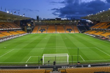 A general view of Molineux ahead of the Emirates FA Cup Third Round Replay match Wolverhampton Wanderers vs Liverpool at Molineux, Wolverhampton, United Kingdom, 17th January 202