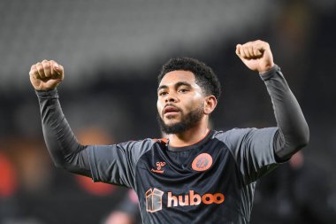 Jay Dasilva #3 of Bristol City celebrates at the end of the game during the Emirates FA Cup Third Round Replay match Swansea City vs Bristol City at Swansea.com Stadium, Swansea, United Kingdom, 17th January 202