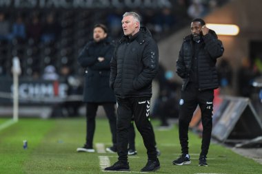 Nigel Pearson Bristol City Manager during the game at Swansea.com stadium during the Emirates FA Cup Third Round Replay match Swansea City vs Bristol City at Swansea.com Stadium, Swansea, United Kingdom, 17th January 202