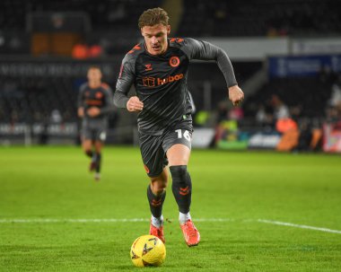 Cameron Pring #16 of Bristol City during the Emirates FA Cup Third Round Replay match Swansea City vs Bristol City at Swansea.com Stadium, Swansea, United Kingdom, 17th January 202
