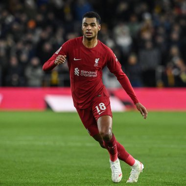 Cody Gakpo #18 of Liverpool during the Emirates FA Cup Third Round Replay match Wolverhampton Wanderers vs Liverpool at Molineux, Wolverhampton, United Kingdom, 17th January 202
