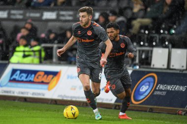Joe Williams #8 of Bristol City during the Emirates FA Cup Third Round Replay match Swansea City vs Bristol City at Swansea.com Stadium, Swansea, United Kingdom, 17th January 202