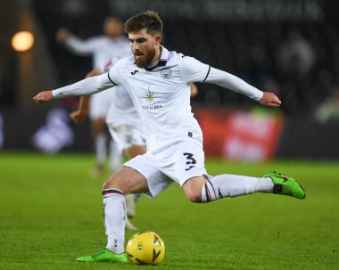 Ryan Manning #3 of Swansea City during the Emirates FA Cup Third Round Replay match Swansea City vs Bristol City at Swansea.com Stadium, Swansea, United Kingdom, 17th January 202