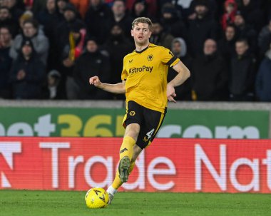 Nathan Collins #4 of Wolverhampton Wanderers during the Emirates FA Cup Third Round Replay match Wolverhampton Wanderers vs Liverpool at Molineux, Wolverhampton, United Kingdom, 17th January 202
