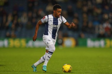 Grady Diangana #11 of West Bromwich Albion runs with the ball during the Emirates FA Cup Third Round Replay match West Bromwich Albion vs Chesterfield at The Hawthorns, West Bromwich, United Kingdom, 17th January 202