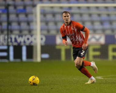 James Bree #2 of Luton Town during the Emirates FA Cup match Third Round Replay Wigan Athletic vs Luton Town at DW Stadium, Wigan, United Kingdom, 17th January 202