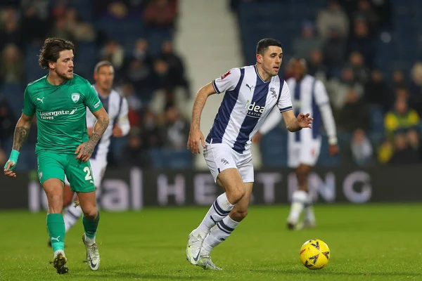 Tomas Rogi #7 of West Bromwich Albion runs with the ball during the Emirates FA Cup Third Round Replay match West Bromwich Albion vs Chesterfield at The Hawthorns, West Bromwich, United Kingdom, 17th January 2023