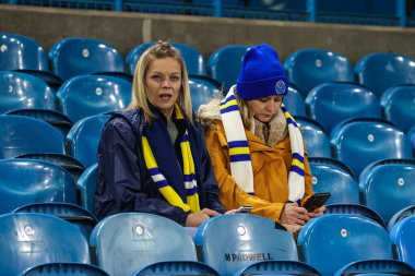 Leeds fans begin to take there seats ahead of the Emirates FA Cup Third Round replay Leeds United vs Cardiff City at Elland Road, Leeds, United Kingdom, 18th January 202