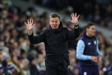 Jesse Marsch manager of Leeds United reacts during the Emirates FA Cup Third Round replay Leeds United vs Cardiff City at Elland Road, Leeds, United Kingdom, 18th January 202