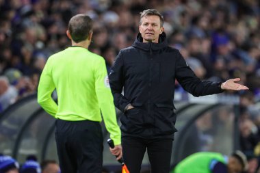 Jesse Marsch manager of Leeds United appeals to the assistant referee during the Emirates FA Cup Third Round replay Leeds United vs Cardiff City at Elland Road, Leeds, United Kingdom, 18th January 202
