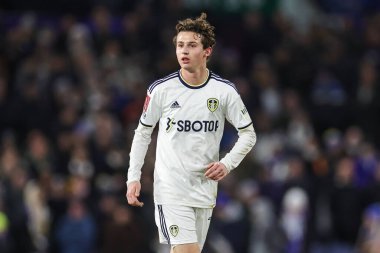 Brenden Aaronson #7 of Leeds United during the Emirates FA Cup Third Round replay Leeds United vs Cardiff City at Elland Road, Leeds, United Kingdom, 18th January 202