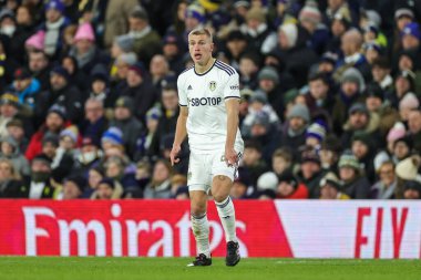 Rasmus Kristensen #25 of Leeds United during the Emirates FA Cup Third Round replay Leeds United vs Cardiff City at Elland Road, Leeds, United Kingdom, 18th January 202