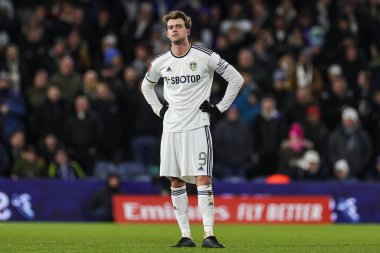 Patrick Bamford #9 of Leeds United during the Emirates FA Cup Third Round replay Leeds United vs Cardiff City at Elland Road, Leeds, United Kingdom, 18th January 202