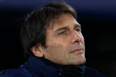 Antonio Conte the Tottenham Hotspur manager  ahead of the Premier League match Manchester City vs Tottenham Hotspur at Etihad Stadium, Manchester, United Kingdom, 19th January 202