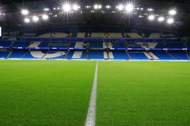 Interiorl view of the Etihad Stadium ahead of the Premier League match Manchester City vs Tottenham Hotspur at Etihad Stadium, Manchester, United Kingdom, 19th January 202