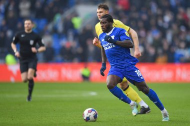 Sheyi Ojo #10 of Cardiff City  in action during the game  during the Sky Bet Championship match Cardiff City vs Millwall at Cardiff City Stadium, Cardiff, United Kingdom, 21st January 202