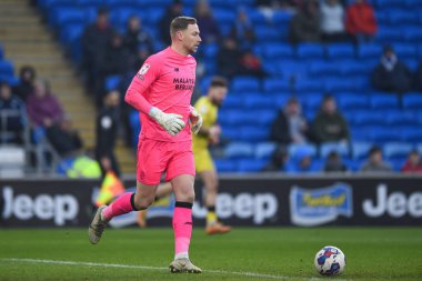 Ryan Allsop #1 of Cardiff City  during the Sky Bet Championship match Cardiff City vs Millwall at Cardiff City Stadium, Cardiff, United Kingdom, 21st January 202