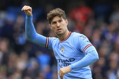 John Stones #5 of Manchester City during the Premier League match Manchester City vs Wolverhampton Wanderers at Etihad Stadium, Manchester, United Kingdom, 22nd January 202