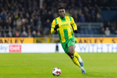 Daryl Dike #12 of West Bromwich Albion in possession during the Sky Bet Championship match Burnley vs West Bromwich Albion at Turf Moor, Burnley, United Kingdom, 20th January 202