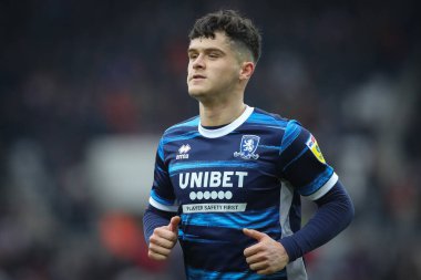 Ryan Giles #3 of Middlesbrough during the Sky Bet Championship match Sunderland vs Middlesbrough at Stadium Of Light, Sunderland, United Kingdom, 22nd January 202