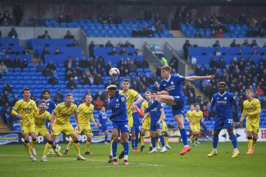 Mark McGuinness #5 of Cardiff City  shoots at goal during the Sky Bet Championship match Cardiff City vs Millwall at Cardiff City Stadium, Cardiff, United Kingdom, 21st January 202