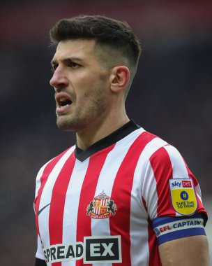 Corry Evans #4 Captain of Sunderland during the Sky Bet Championship match Sunderland vs Middlesbrough at Stadium Of Light, Sunderland, United Kingdom, 22nd January 202