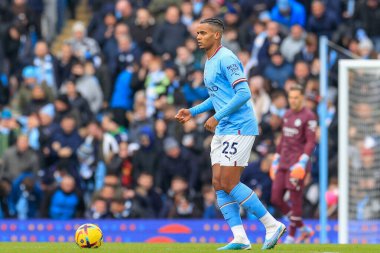 Manuel Akanji #25 of Manchester City in action during the Premier League match Manchester City vs Wolverhampton Wanderers at Etihad Stadium, Manchester, United Kingdom, 22nd January 202