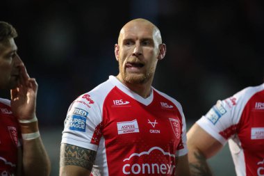 Dean Hadley #22 of Hull KR during the Rugby League Pre Season match Featherstone Rovers vs Hull KR at The Milennium Stadium, Featherstone, United Kingdom, 20th January 202