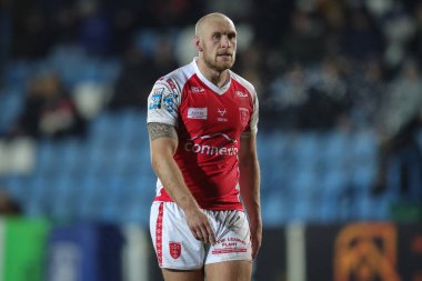 Dean Hadley #22 of Hull KR during the Rugby League Pre Season match Featherstone Rovers vs Hull KR at The Milennium Stadium, Featherstone, United Kingdom, 20th January 202