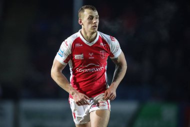 Frankie Halton #11 of Hull KR during the Rugby League Pre Season match Featherstone Rovers vs Hull KR at The Milennium Stadium, Featherstone, United Kingdom, 20th January 202