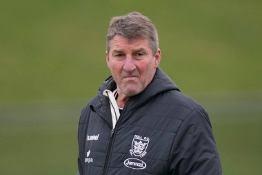 Tony Smith head coach of Hull FC inspects the pitch before  the Rugby League Pre Season match Sheffield Eagles vs Hull FC at Sheffield Olympic Legacy Park, Sheffield, United Kingdom, 22nd January 202