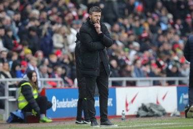 Michael Carrick manager of Middlesbrough during the Sky Bet Championship match Sunderland vs Middlesbrough at Stadium Of Light, Sunderland, United Kingdom, 22nd January 202