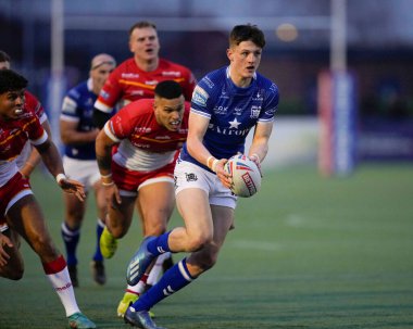 Davy Litten #25 of Hull FC makes a break during the Rugby League Pre Season match Sheffield Eagles vs Hull FC at Sheffield Olympic Legacy Park, Sheffield, United Kingdom, 22nd January 202