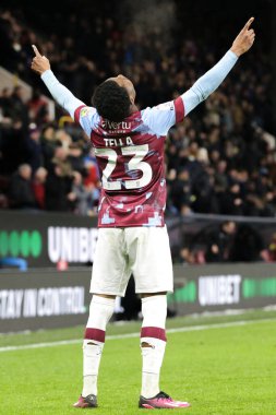 Nathan Tella #23 of Burnley celebrates his goal to make it 1-1 during the Sky Bet Championship match Burnley vs West Bromwich Albion at Turf Moor, Burnley, United Kingdom, 20th January 202