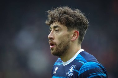 Matt Crooks #25 of Middlesbrough during the Sky Bet Championship match Sunderland vs Middlesbrough at Stadium Of Light, Sunderland, United Kingdom, 22nd January 202