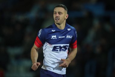 Craig Hall #4 of Featherstone Rovers playing his testimonial game during the Rugby League Pre Season match Featherstone Rovers vs Hull KR at The Milennium Stadium, Featherstone, United Kingdom, 20th January 202