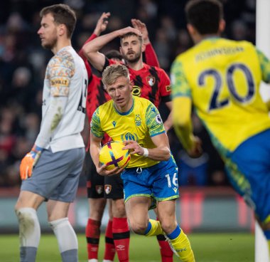 Sam Surridge #16 of Nottingham Forest scores an equaliser late on during the Premier League match Bournemouth vs Nottingham Forest at Vitality Stadium, Bournemouth, United Kingdom, 21st January 202