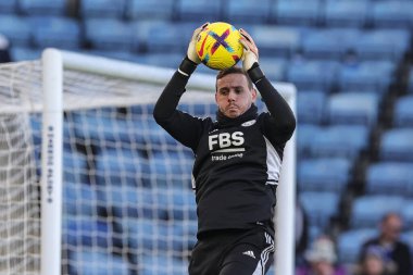 Danny Ward #1 of Leicester City in the pregame warmup session during the Premier League match Leicester City vs Brighton and Hove Albion at King Power Stadium, Leicester, United Kingdom, 21st January 202