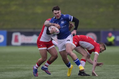 Tex Hoy #1 of Hull FC breaks a tackle during the Rugby League Pre Season match Sheffield Eagles vs Hull FC at Sheffield Olympic Legacy Park, Sheffield, United Kingdom, 22nd January 202